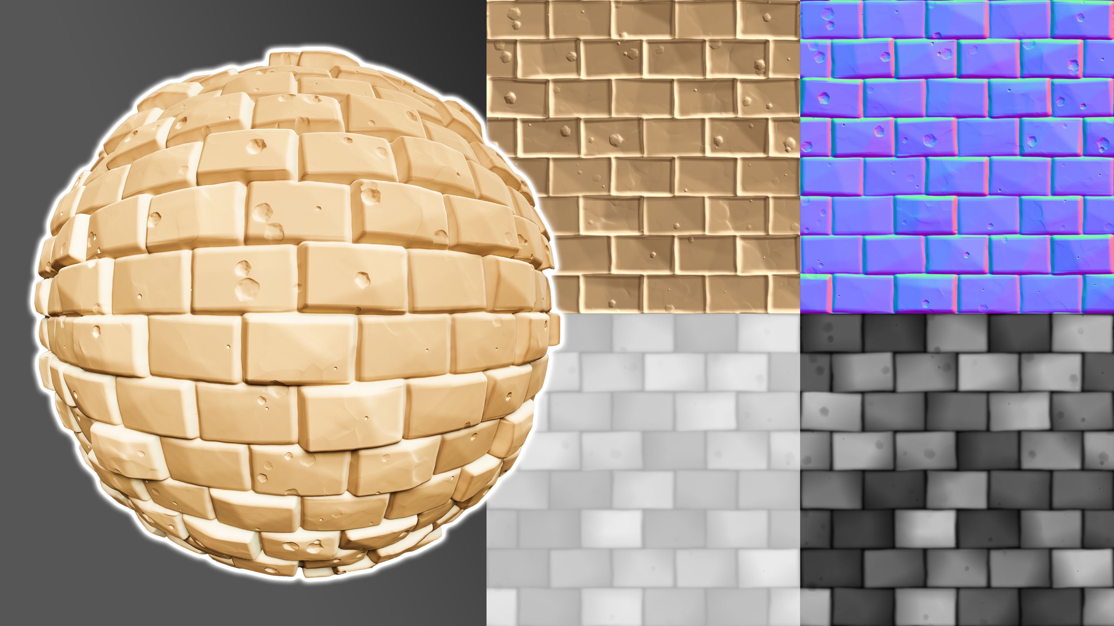 Stylized Sand Bricks preview image 2